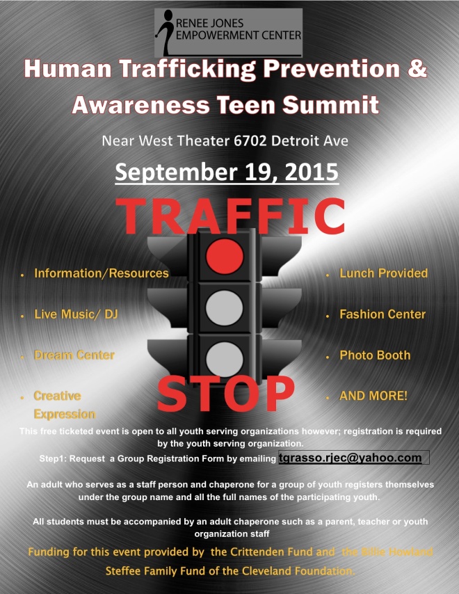 Awareness, Prevention, &amp; Recovery Made Visible: 2015 NE Ohio Human Trafficking Symposium, Project Red Cord, & Teen Summit | creativity in motion