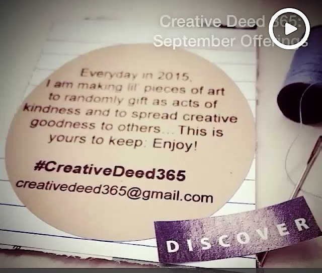Creative Deed 365: September Offerings